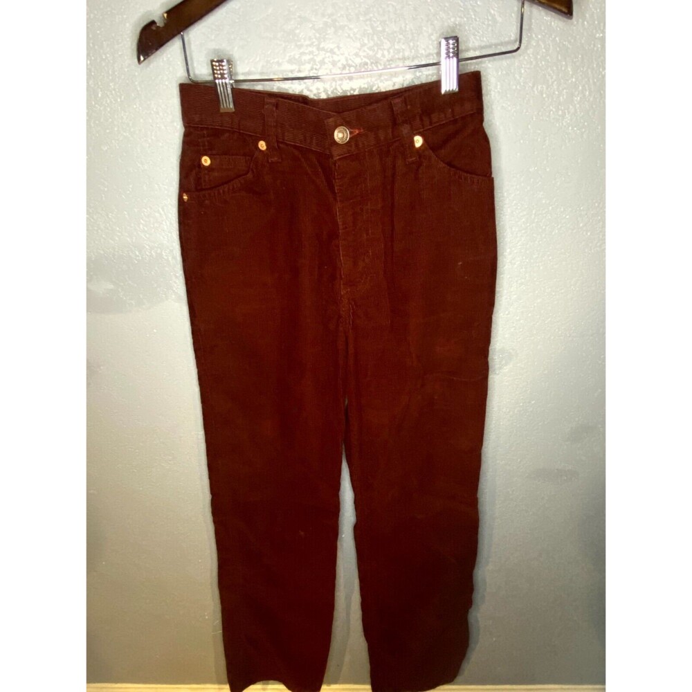 Vtg Levi’s Women’s Cali Straight Corduroy Pants Jeans Red Maroon Burgundy sz. 9